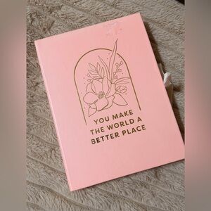 Pink and Gold Inspirational Journal Set of 3